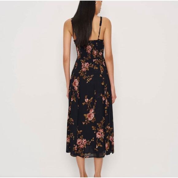 Reformation 6 Katara Floral Black Dress - Picture 3 of 12
